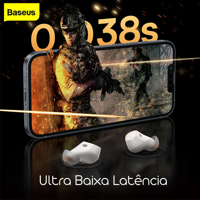 Fone de Ouvido Sem Fio Bowie WM03 Bluetooth 5.3 - Baseus