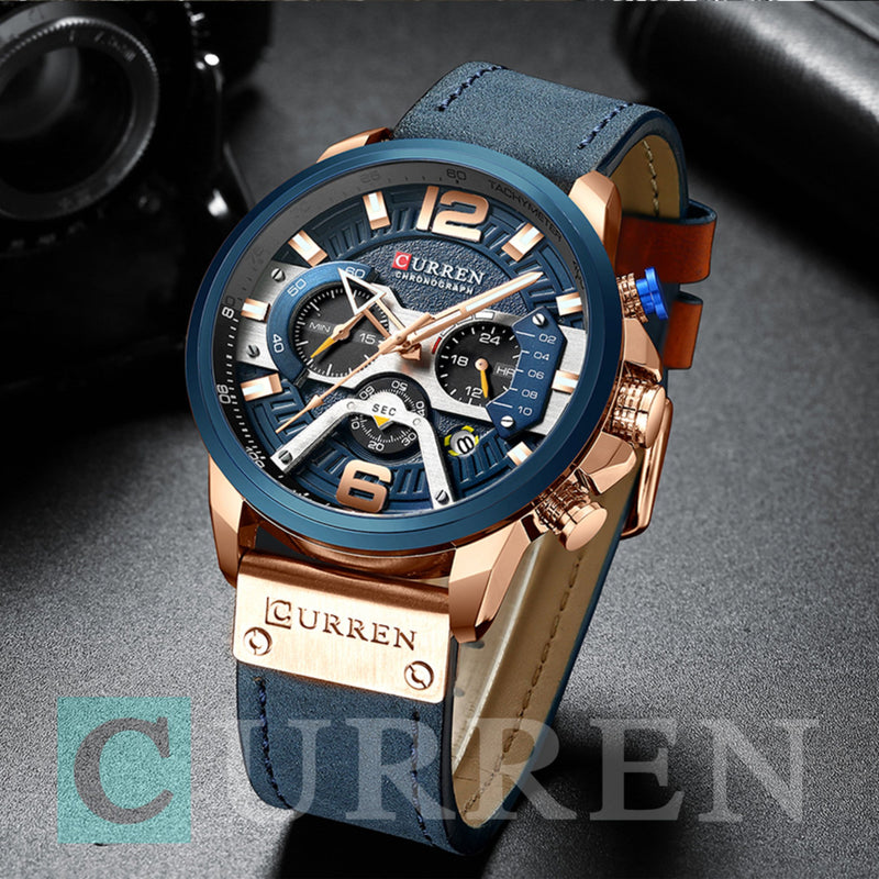 Relógio Masculino CURREN 8329 - Pulseira em Couro